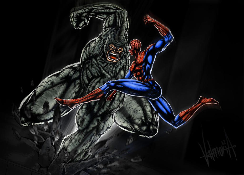 spidey V rhino