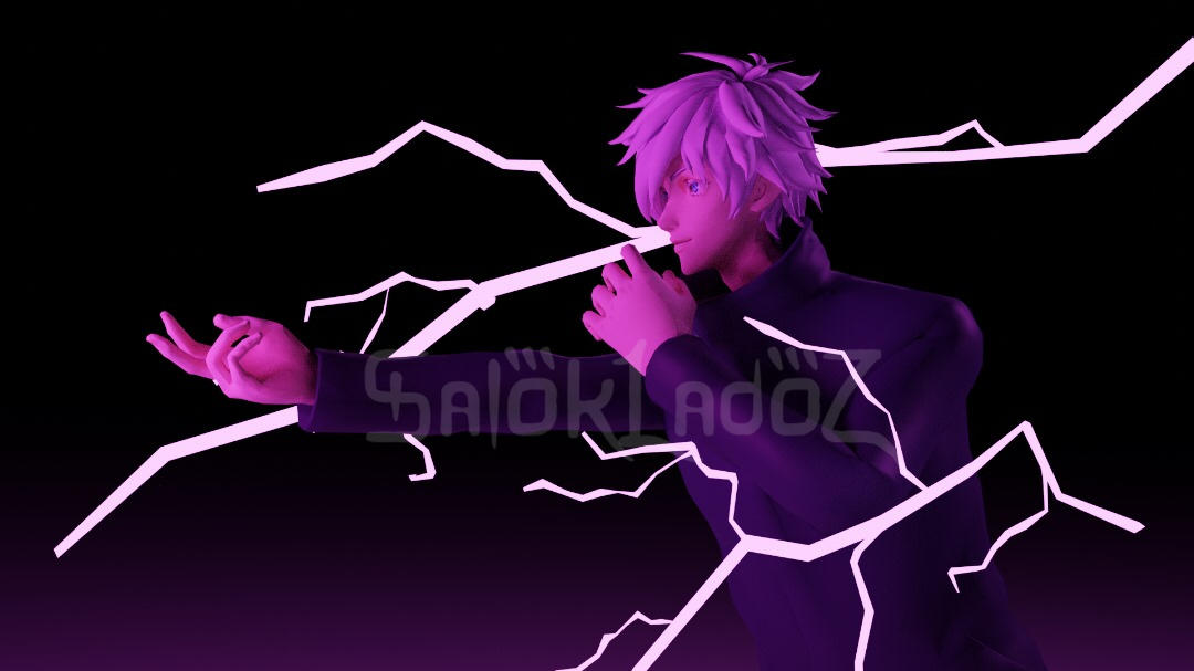 Gojo Rig Gojo Satoru render 3D (Blender) by saloklado on DeviantArt