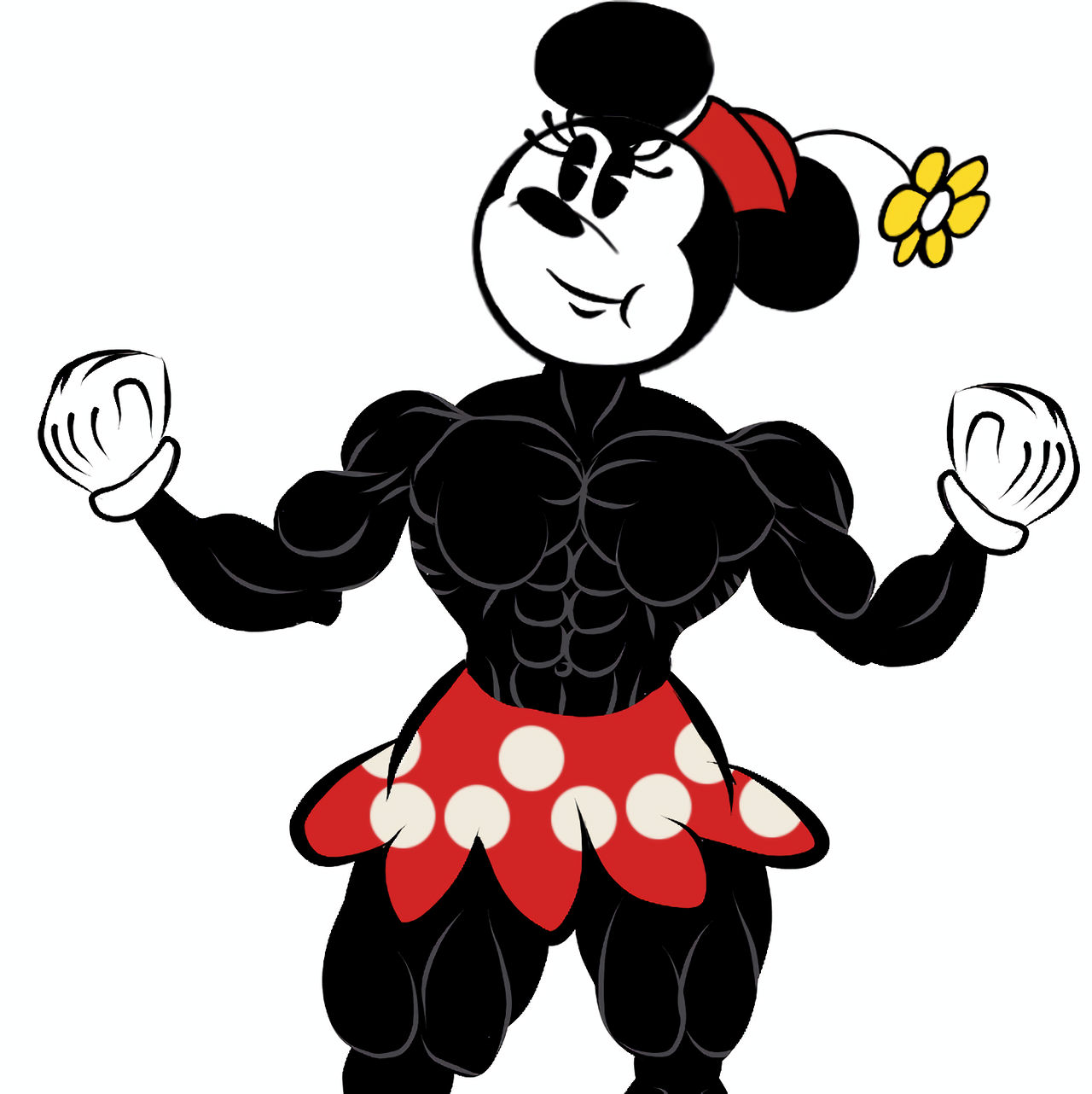 Mini Mouse Exercising Minnie mouse muscle. by 0Rajesh on DeviantArt