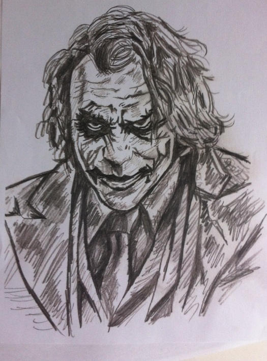 Heath Ledger The Joker Drawing By Hellboundink On Deviantart Heath Ledger The Joker Drawing By Hellboundink On Deviantart