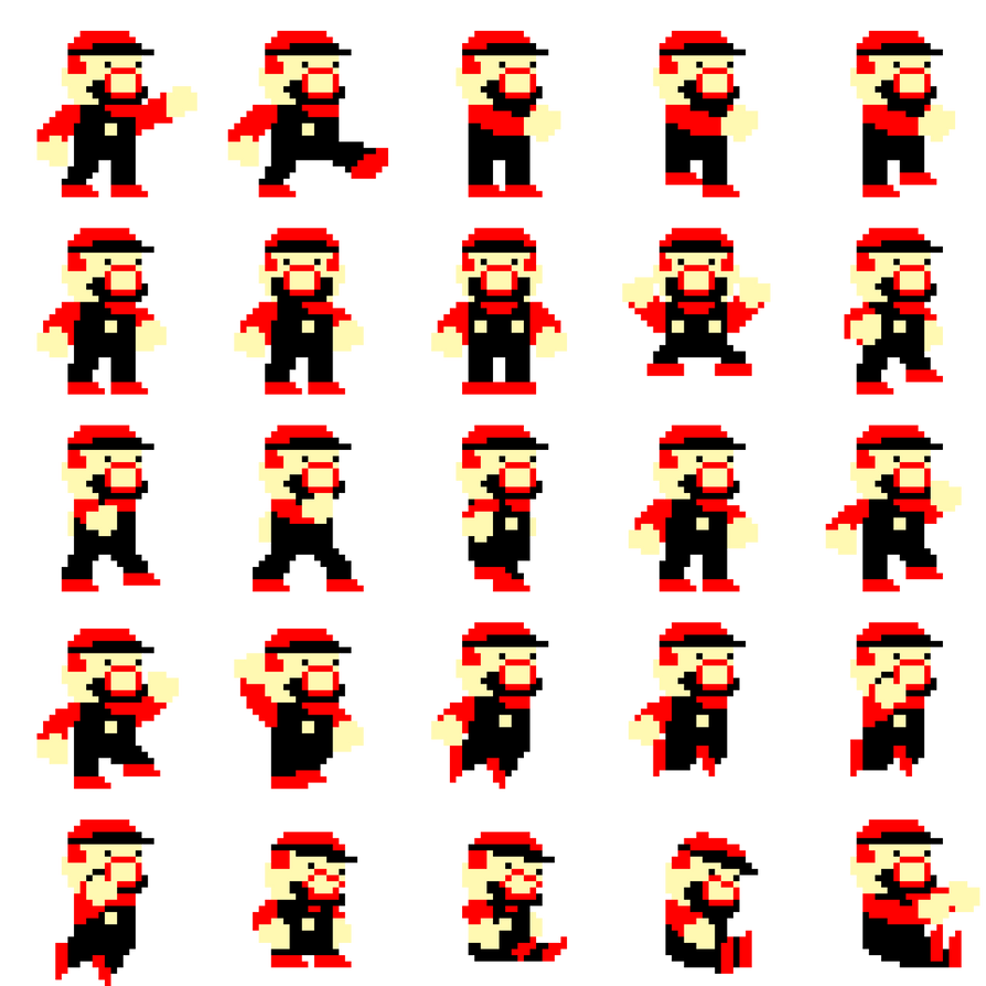 Super Mario 3 inspired 32x32 sprite sheet by ZayaWaya on DeviantArt
