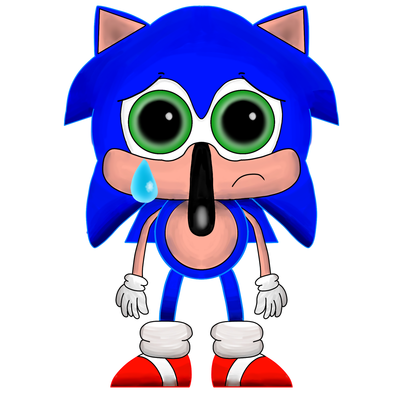Aw heck nah Sonic sad (spongebob meme) by ZayaWaya on DeviantArt