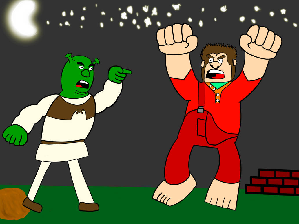 Shrek vs Wreck it Wralph by ZayaWaya on DeviantArt