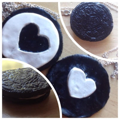 Oreo Inspired Friendship Necklace