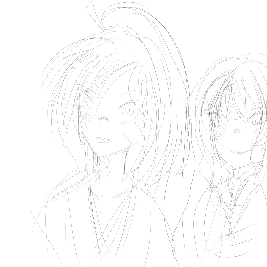 Kenshin and  Tomoe