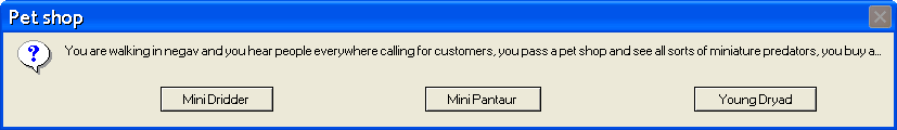 Pet shop error