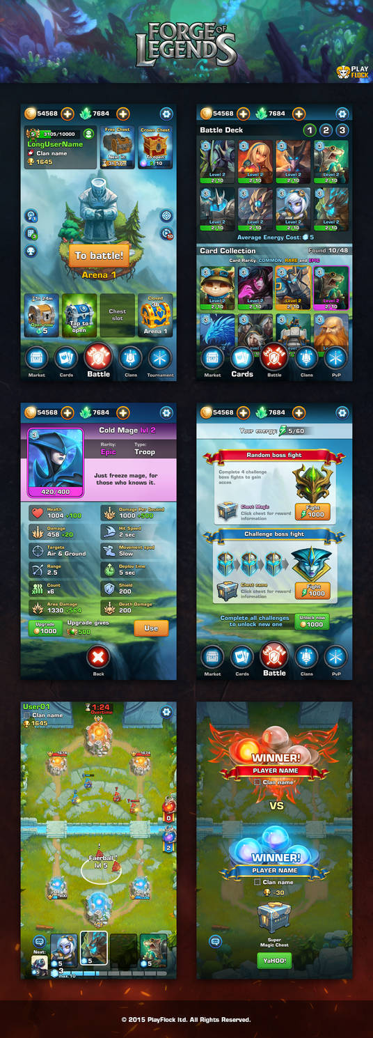 GUI/UX Forge Of Legends by art-notturno on DeviantArt