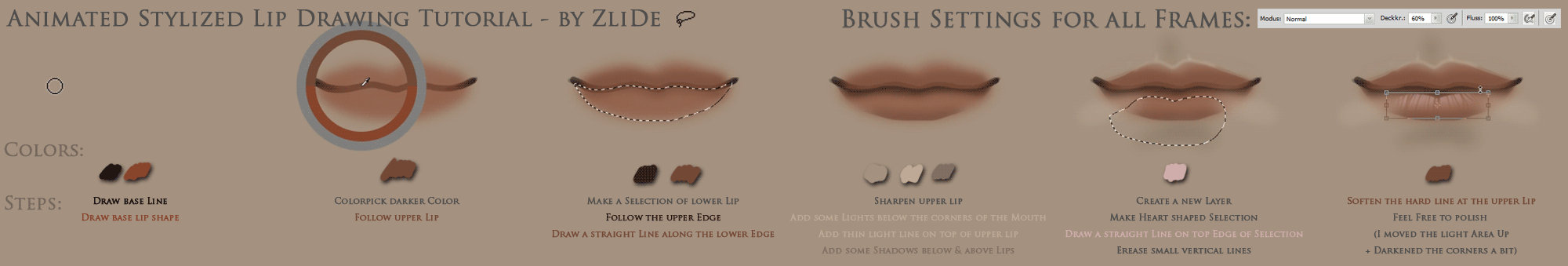 Stylized Lips Tutorial (Animated)