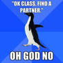 Socially akward penguin