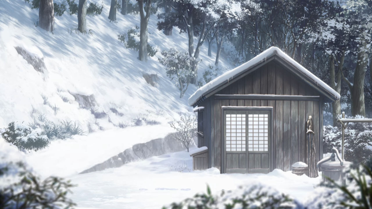 Demon Slayer Background Snowy Forest Hut by Bea-Boo on DeviantArt