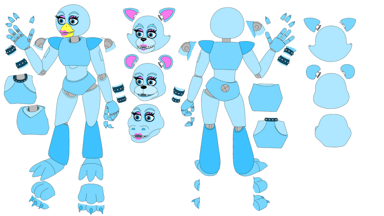 FNAF SB Base (Ms Paint Friendly) by Bea-Boo on DeviantArt