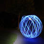 Blue ball (Painting with light)