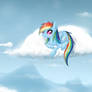 Rainbow Dash - Cloudy Day (Wallpaper)