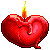 FREE icon::: Heart candle
