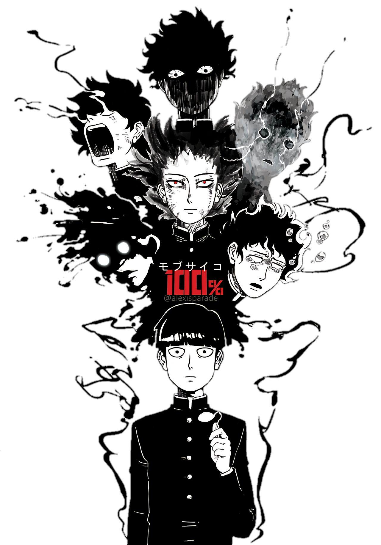 Mob psycho 100 render by Shomaarts on DeviantArt