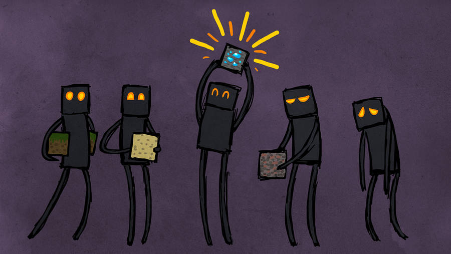 Minecraft - Endermen by Malliya