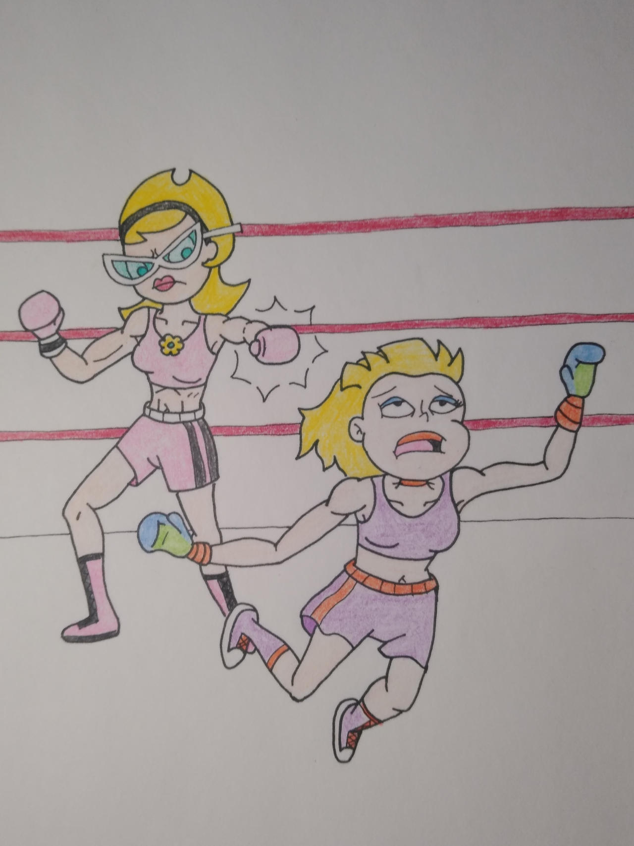 Mandy Nap Boxing: Mandy vs Angelica by Nap-Maker on DeviantArt