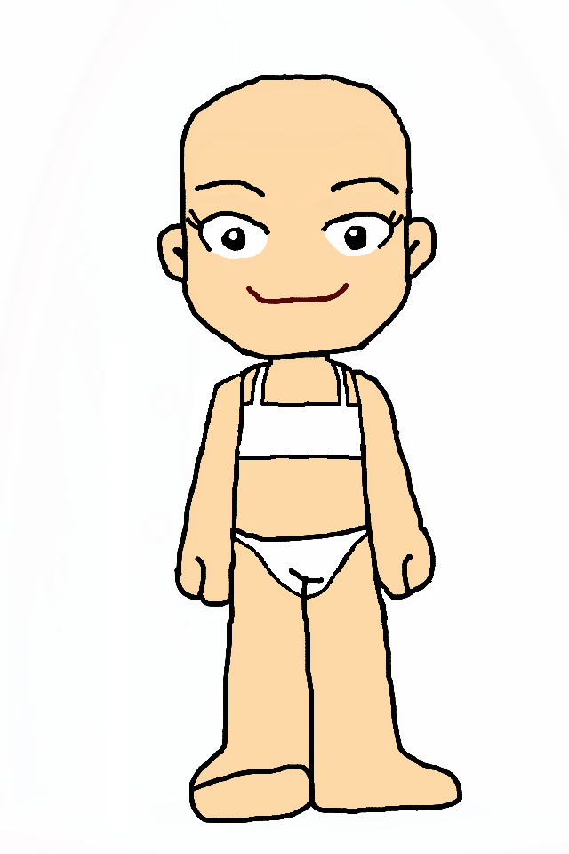 Female Avatar Base (With  Underwear)