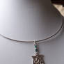 Ankh Necklace with Malachite