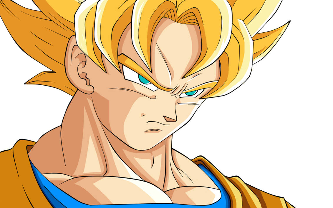 Goku SSJ - Face by LilSaintJA on DeviantArt