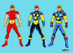 Nova (Richard Rider) costumes 2