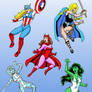 Marvel Heroines Falling 1