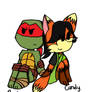 Raph and Candy Chibi