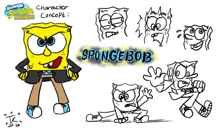 Spongebob and Inverted Color character by sogrepcorpus on DeviantArt