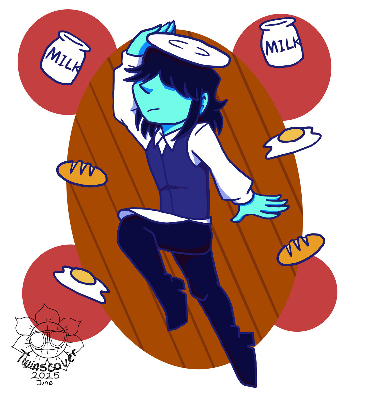 Kitchen Delta Rune Deltarune - Waitress Kris by TCTwinscover on DeviantArt