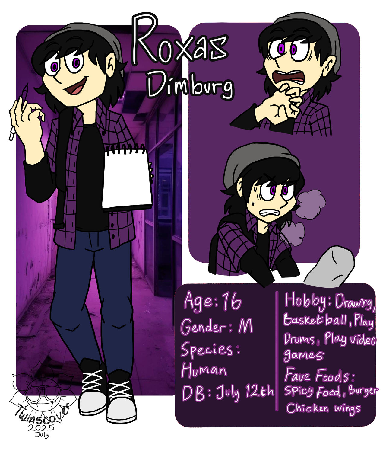 Dnd Oc Roxas OC Ref - Roxas by TCTwinscover on DeviantArt