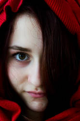 Mischievous little riding hood