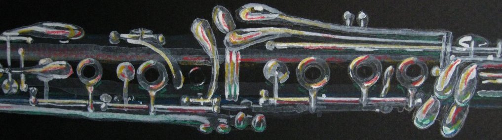 Clarinet In Gouache + Pastel 2