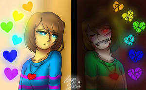 Frisk, Chara, and the Six Human Souls 