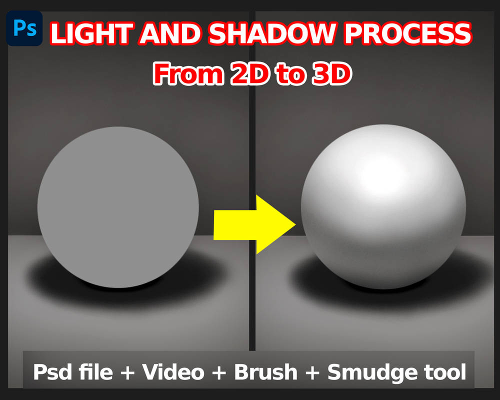 Light and shadow process - From 2D to 3D by FantasyUniverseArt on ...