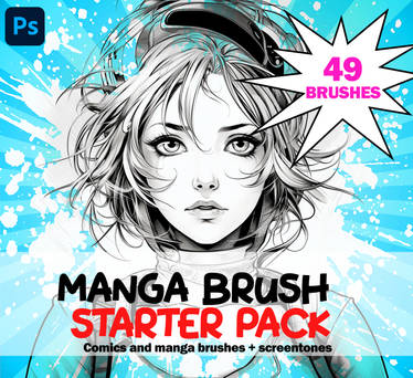 Manga Brush Pack for Photoshop