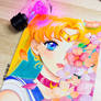 Sailor Moon watercolor art