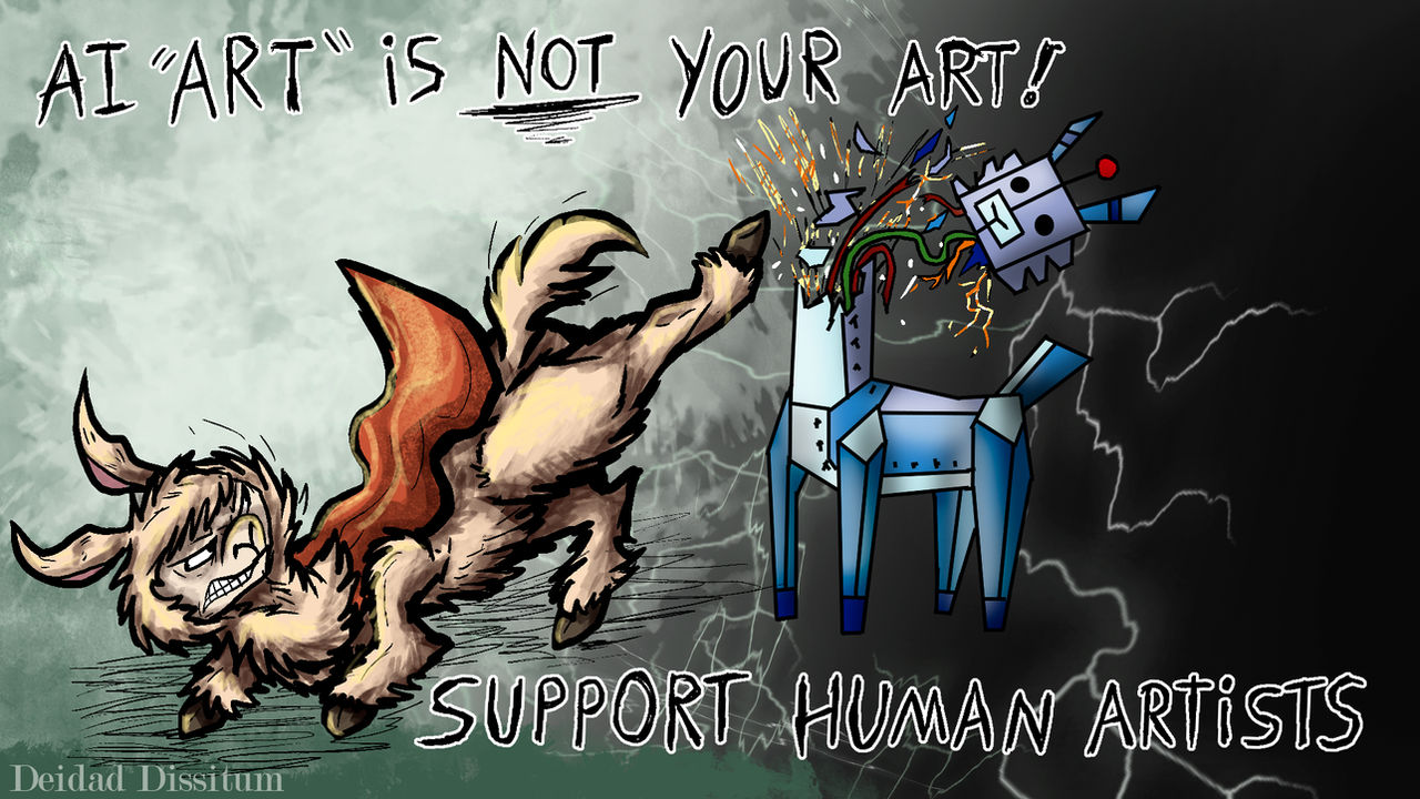 AI ''art' 'is not your art!