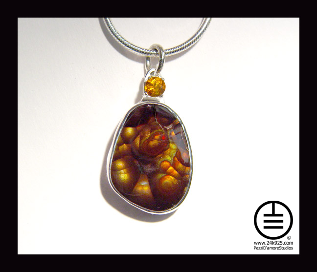 fire agate and citrine