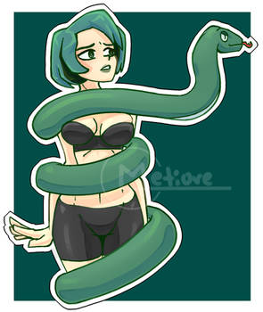 Snake coiling Gwen