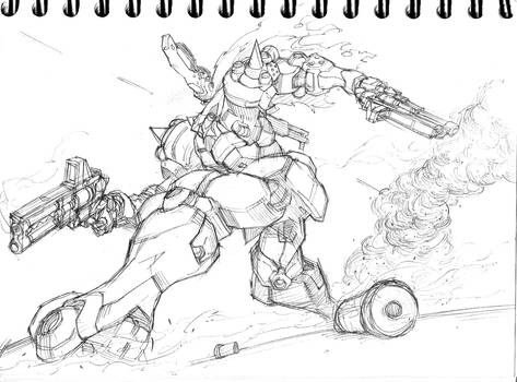 Action Sketch-Jaguar-