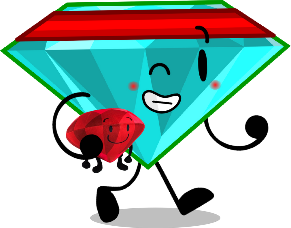 Aqua Diamond running with his Ruby plush! by WenKaiFoo on DeviantArt