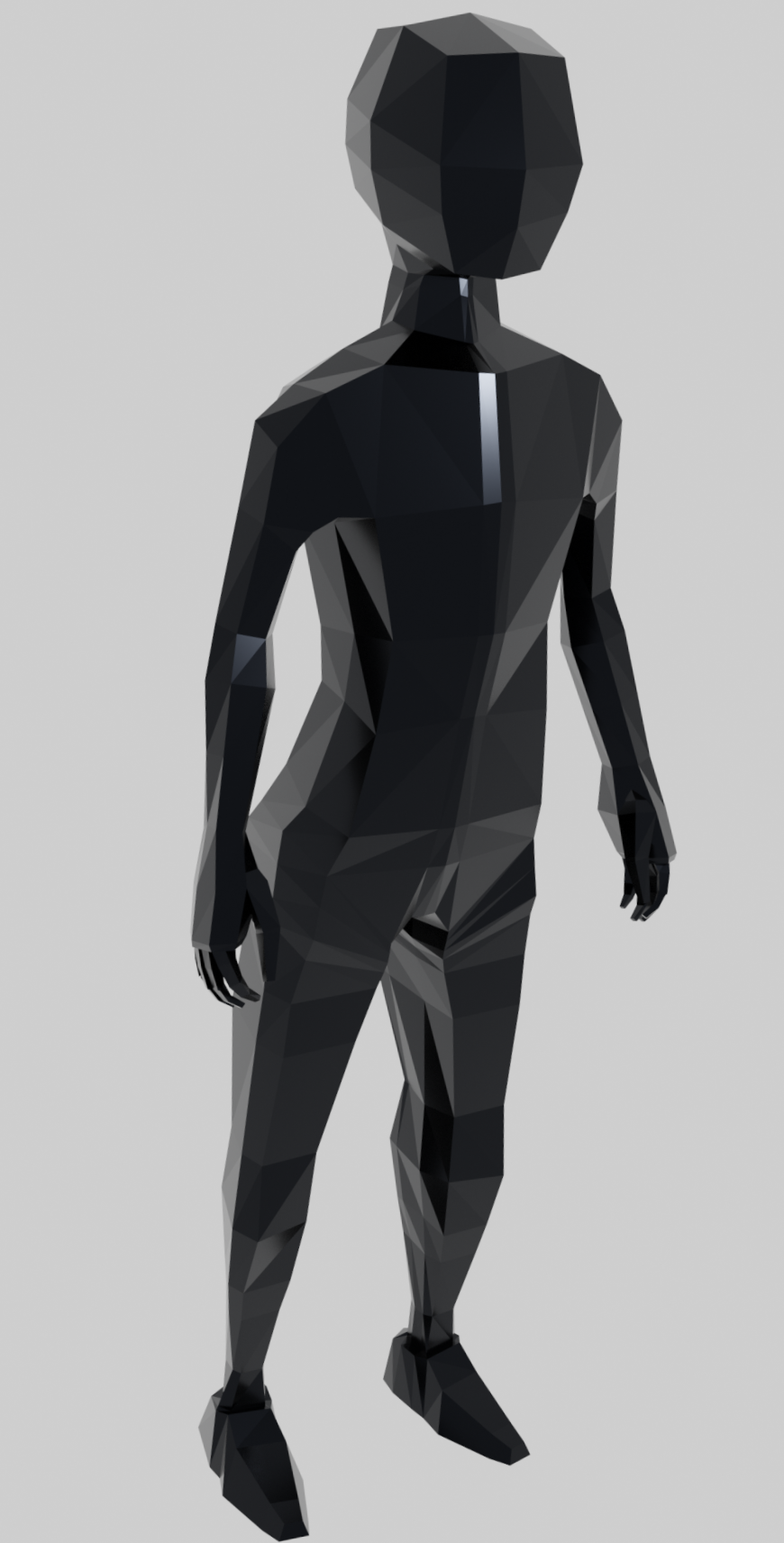 My First Low Poly Person : r/blender