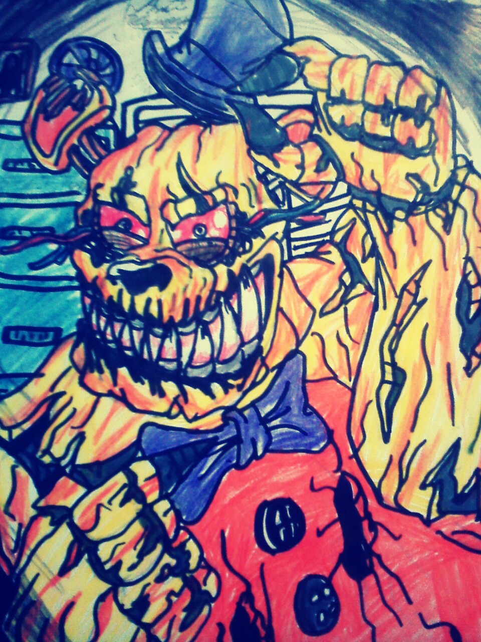 Nightmare Fredbear-Draw by AntiVenom-Draw on DeviantArt