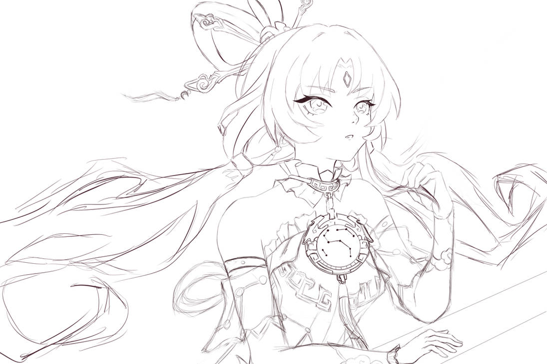 Fu Xuan Sketch by lMaevez on DeviantArt