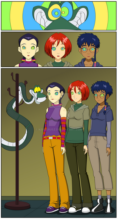 W.I.T.C.H.-Girls meet Kaa the snake