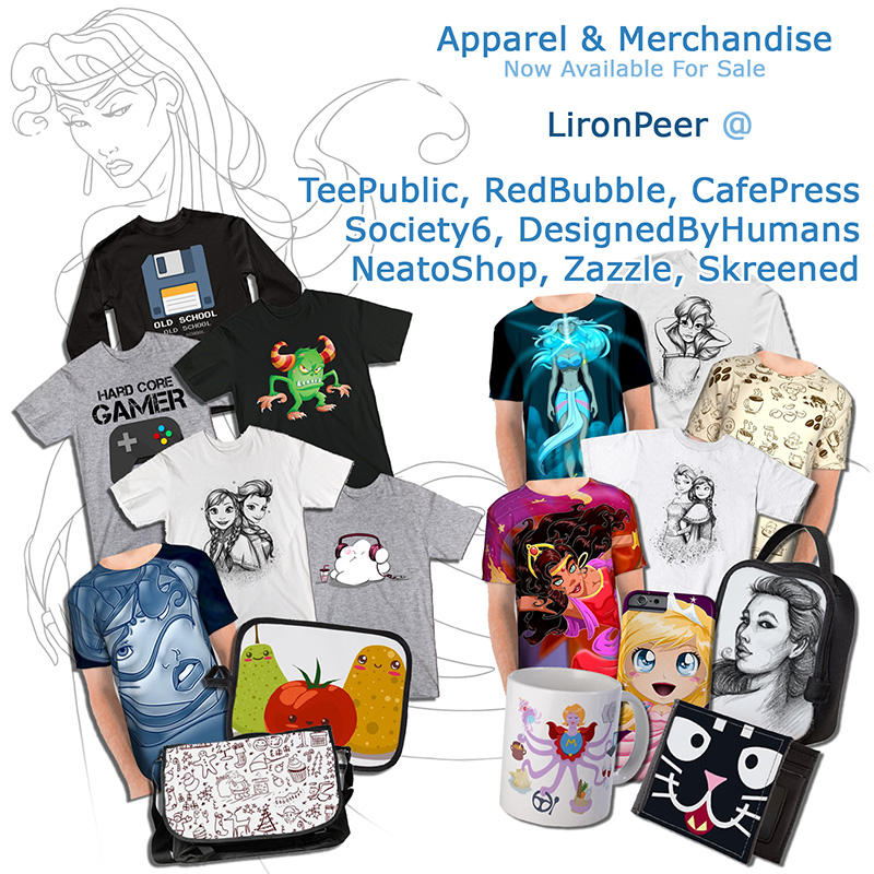 Get My Artwork on Apparel and Merchandise by LPDisney