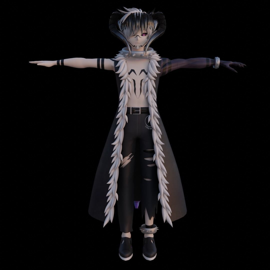 Anime boy 3d model for vrchat by Gulnazzzz on DeviantArt