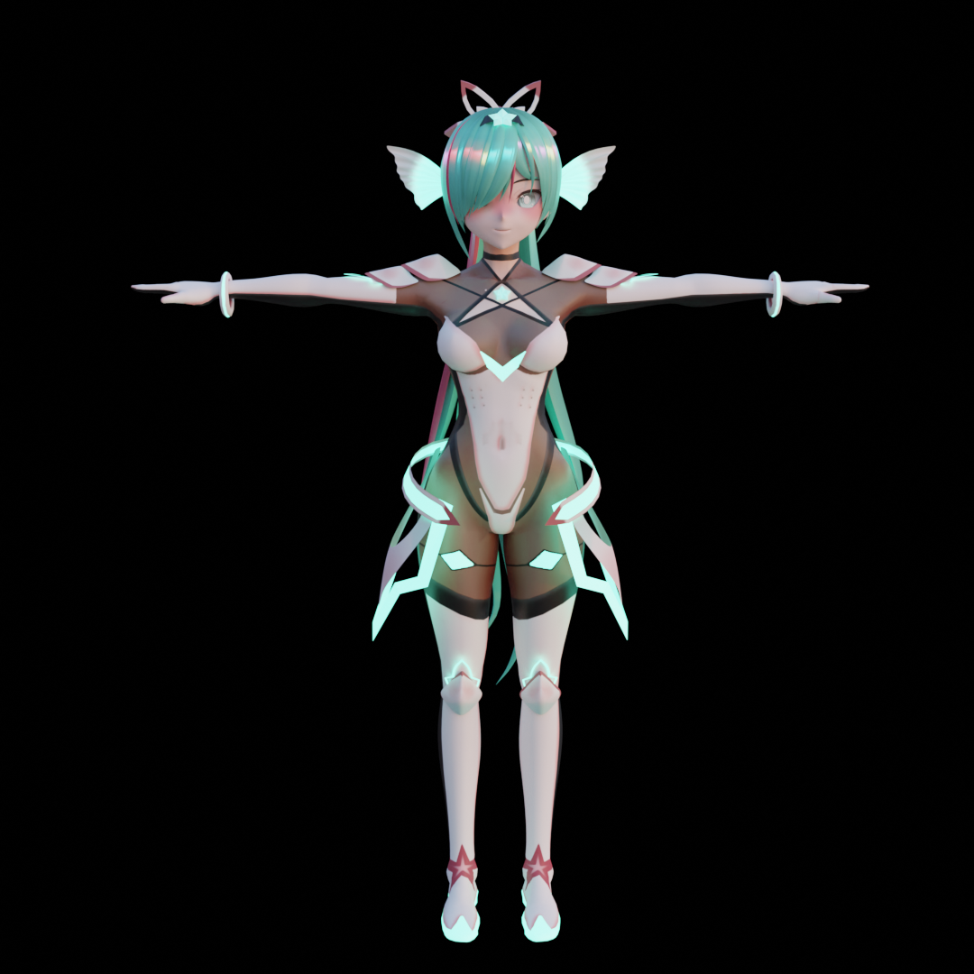 anime 3d model by Gulnazzzz on DeviantArt