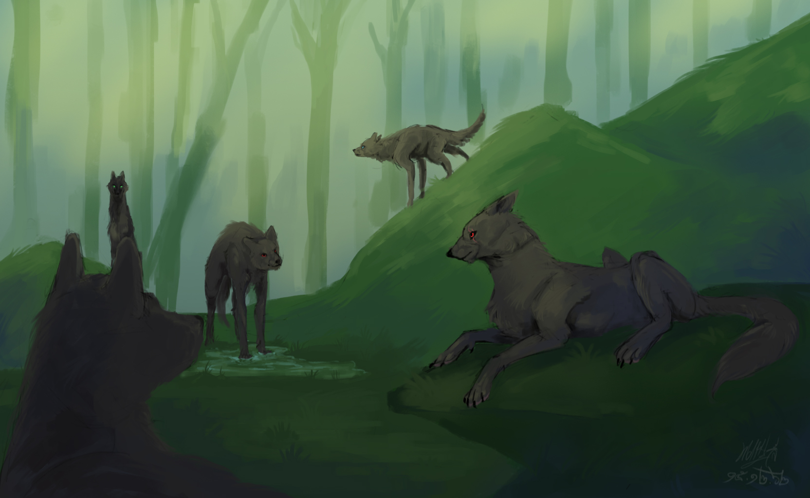 Black wolf pack by Idontknowwwwwwwwwww on DeviantArt