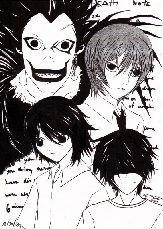 Death note fanart by darkestwood on DeviantArt